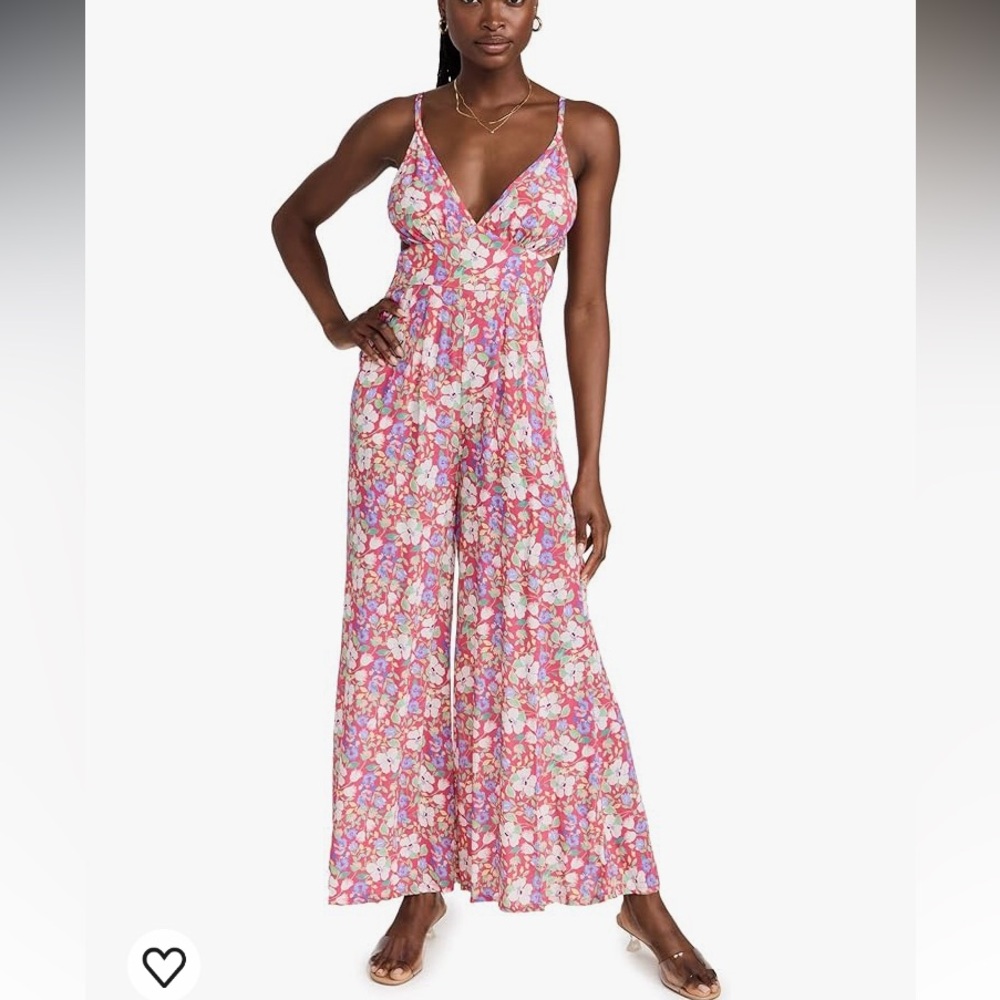 EUC Yumi Kim Kylie pink floral jumpsuit - Picture 1 of 16
